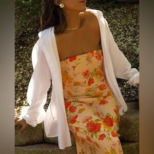 RESA Anna Slip Dress in Ginger Size S